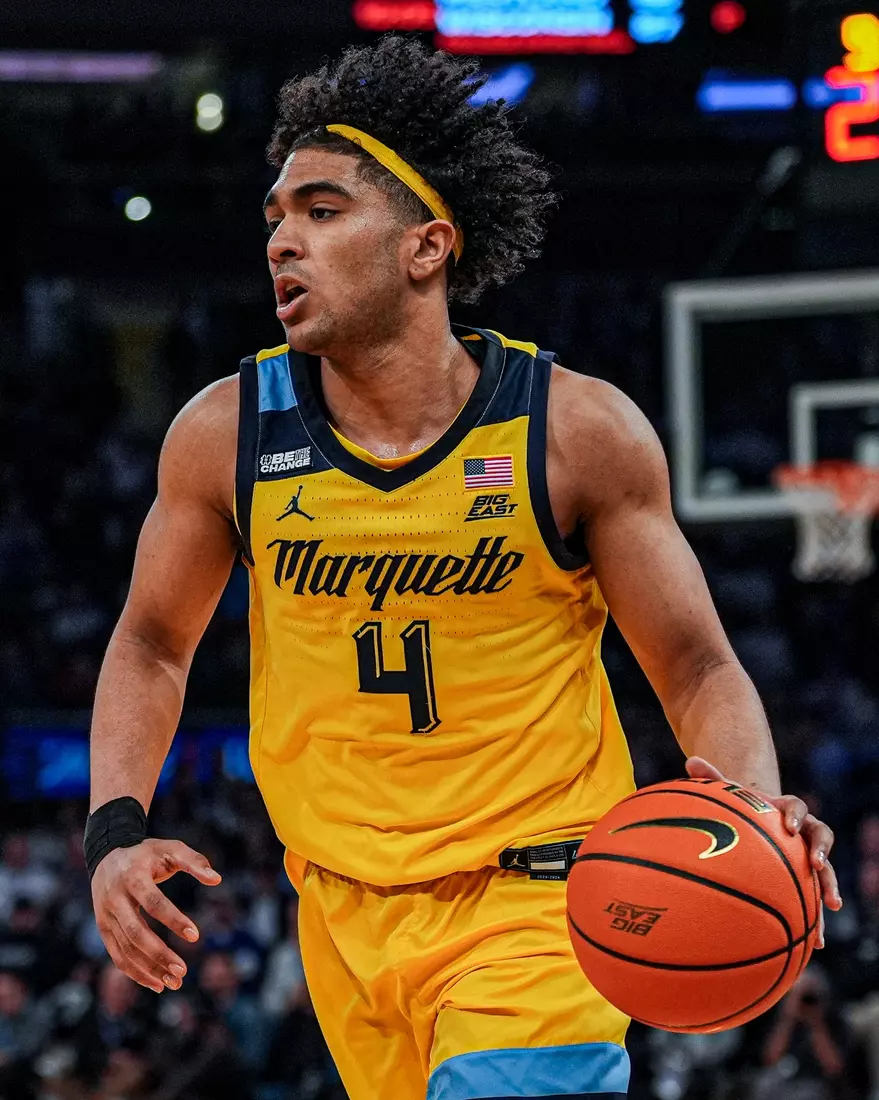 No. 10 Marquette Basketball defeats Villanova Wildcats 71-65 at Madison Square Garden on Thursday March 14, 2024 in New York, New York.