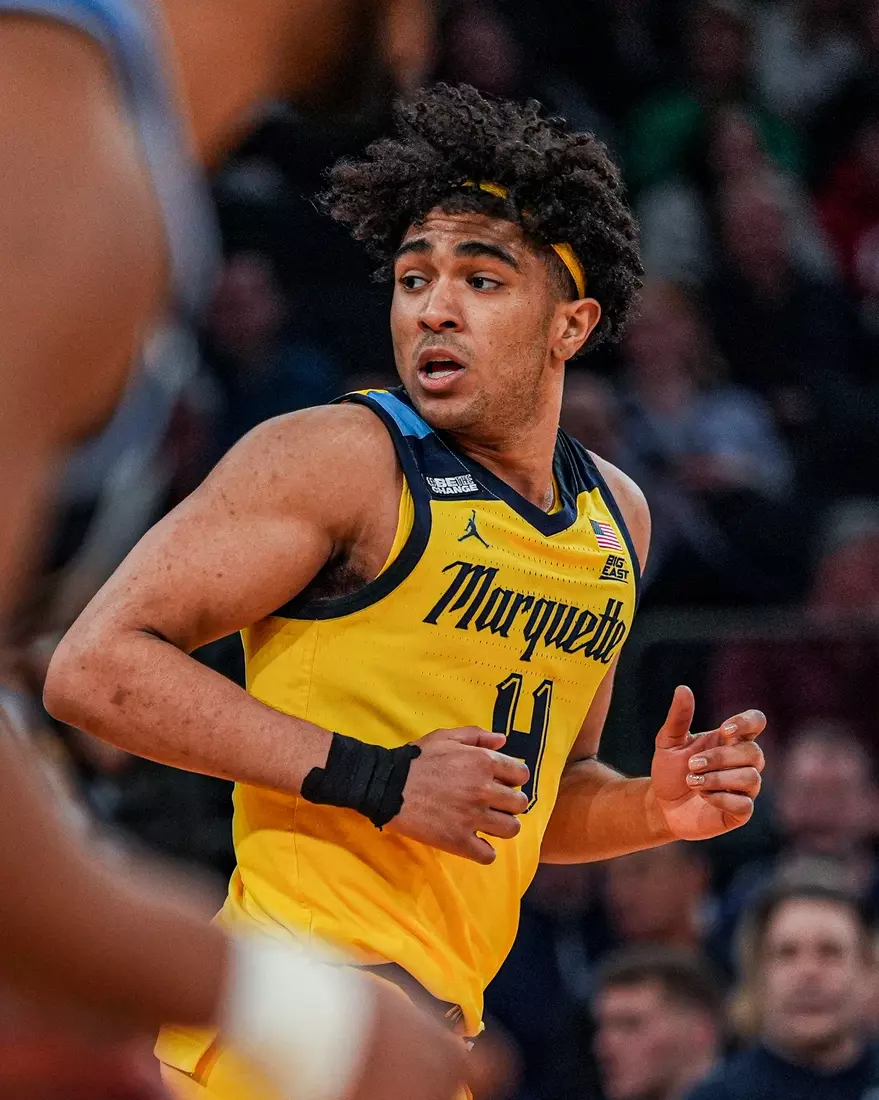 No. 10 Marquette Basketball defeats Villanova Wildcats 71-65 at Madison Square Garden on Thursday March 14, 2024 in New York, New York.