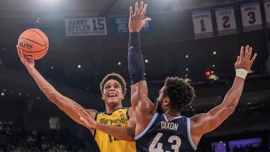 No. 10 Marquette Basketball defeats Villanova Wildcats 71-65 at Madison Square Garden on Thursday March 14, 2024 in New York, New York.