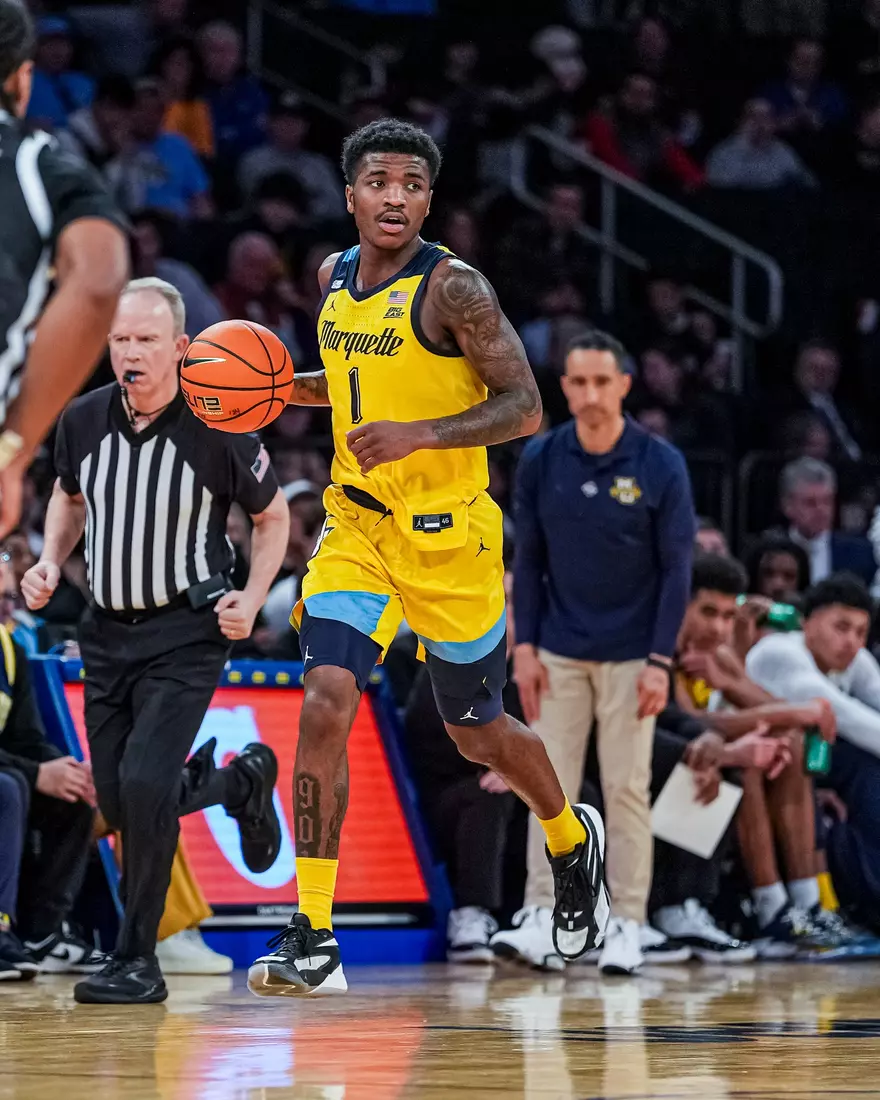No. 10 Marquette Basketball defeat Providence Friars 79-68 at Madison Square Garden on Friday March 15, 2024 to advance to the Big East Tournament Finals in New York, New York.