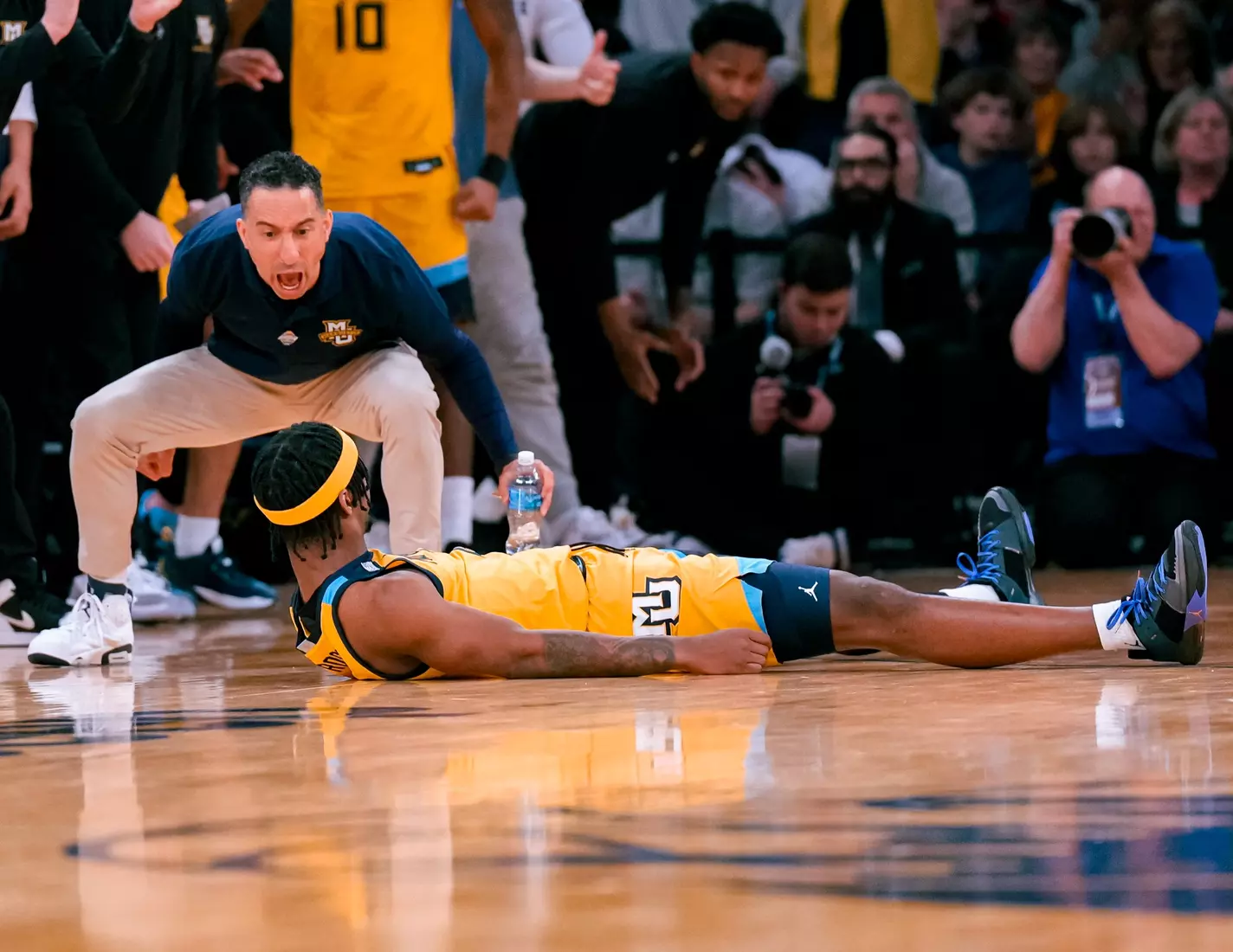 No. 10 Marquette Basketball defeat Providence Friars 79-68 at Madison Square Garden on Friday March 15, 2024 to advance to the Big East Tournament Finals in New York, New York.