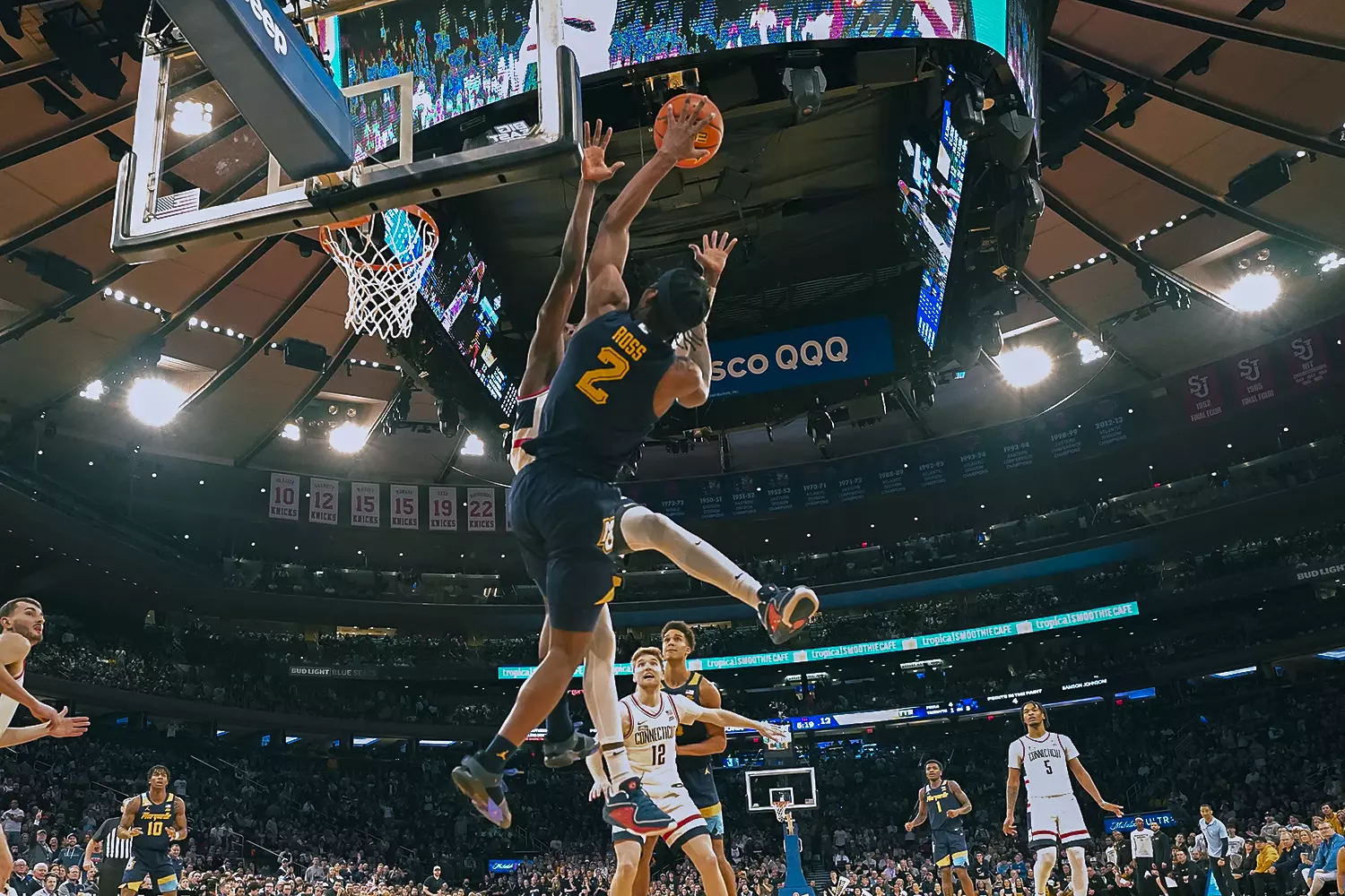 No. 10 Marquette Basketball fall to No. 2 UCONN Huskies 73-57 in the Big East Tournament Finals at Madison Square Garden on Saturday March 16, 2024 in New York, New York.