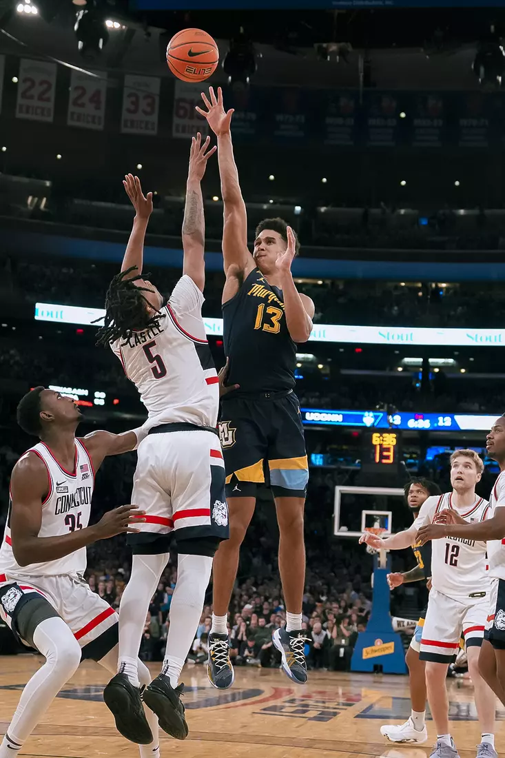 No. 10 Marquette Basketball fall to No. 2 UCONN Huskies 73-57 in the Big East Tournament Finals at Madison Square Garden on Saturday March 16, 2024 in New York, New York.