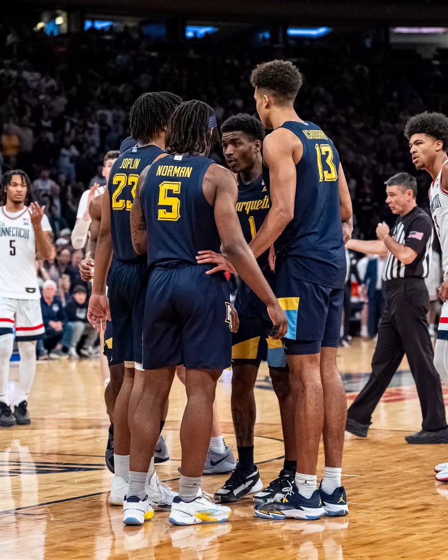 No. 10 Marquette Basketball fall to No. 2 UCONN Huskies 73-57 in the Big East Tournament Finals at Madison Square Garden on Saturday March 16, 2024 in New York, New York.