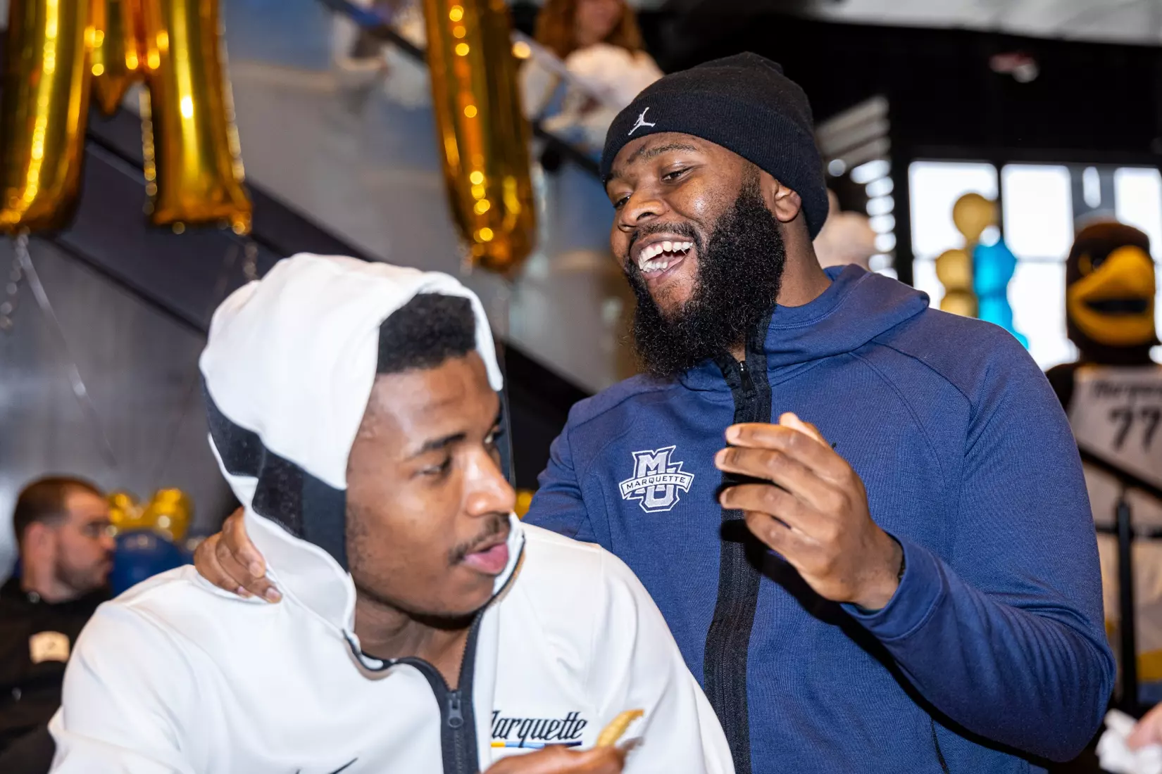 Marquette Men's Basketball selection show at Mecca Bar & Grill on Sunday March 17, 2024 in Milwaukee, WI. Marquette faces No. 15 seed Western Kentucky in the South Region in Indianapolis, Indiana.