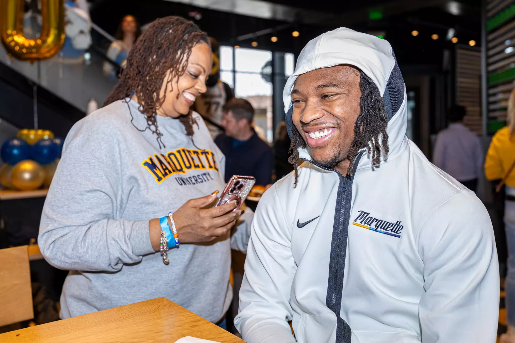 Marquette Men's Basketball selection show at Mecca Bar & Grill on Sunday March 17, 2024 in Milwaukee, WI. Marquette faces No. 15 seed Western Kentucky in the South Region in Indianapolis, Indiana.