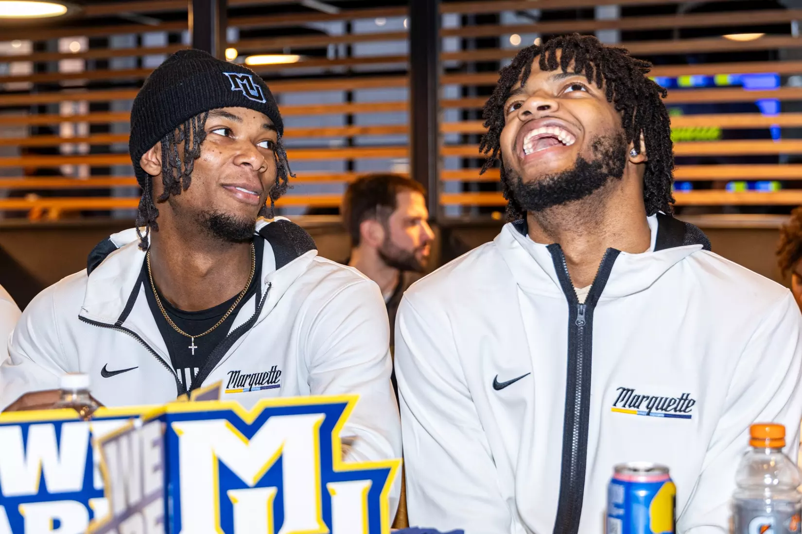 Marquette Men's Basketball selection show at Mecca Bar & Grill on Sunday March 17, 2024 in Milwaukee, WI. Marquette faces No. 15 seed Western Kentucky in the South Region in Indianapolis, Indiana.