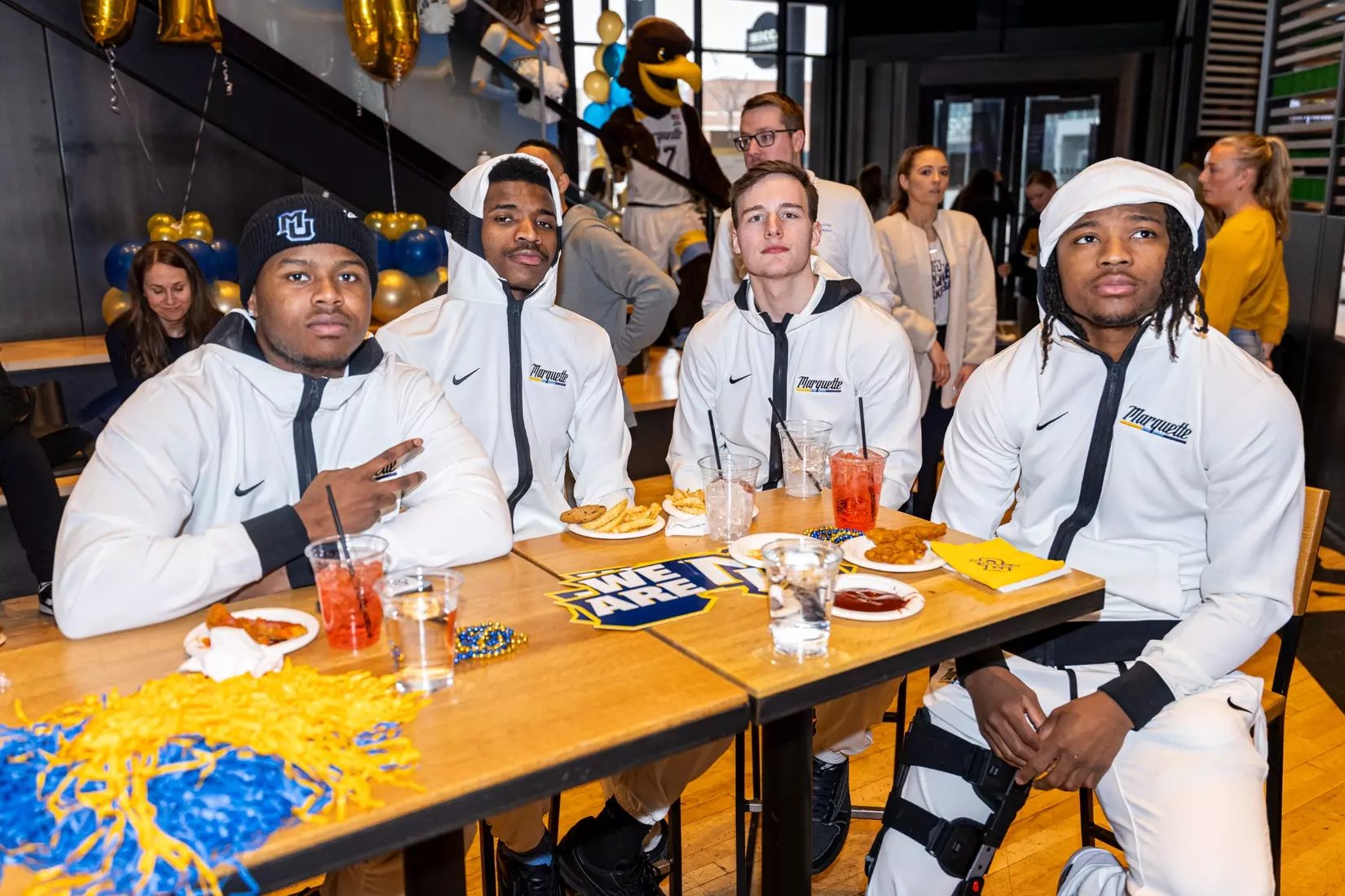 Marquette Men's Basketball selection show at Mecca Bar & Grill on Sunday March 17, 2024 in Milwaukee, WI. Marquette faces No. 15 seed Western Kentucky in the South Region in Indianapolis, Indiana.