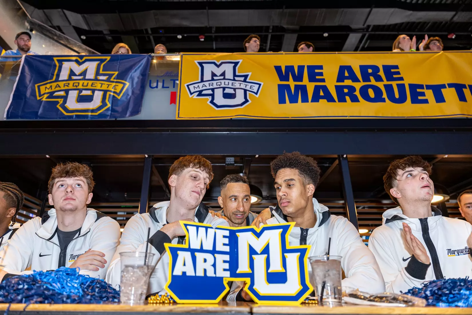 Marquette Men's Basketball selection show at Mecca Bar & Grill on Sunday March 17, 2024 in Milwaukee, WI. Marquette faces No. 15 seed Western Kentucky in the South Region in Indianapolis, Indiana.