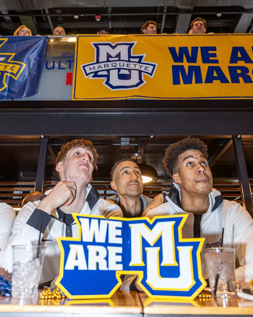 Marquette Men's Basketball selection show at Mecca Bar & Grill on Sunday March 17, 2024 in Milwaukee, WI. Marquette faces No. 15 seed Western Kentucky in the South Region in Indianapolis, Indiana.