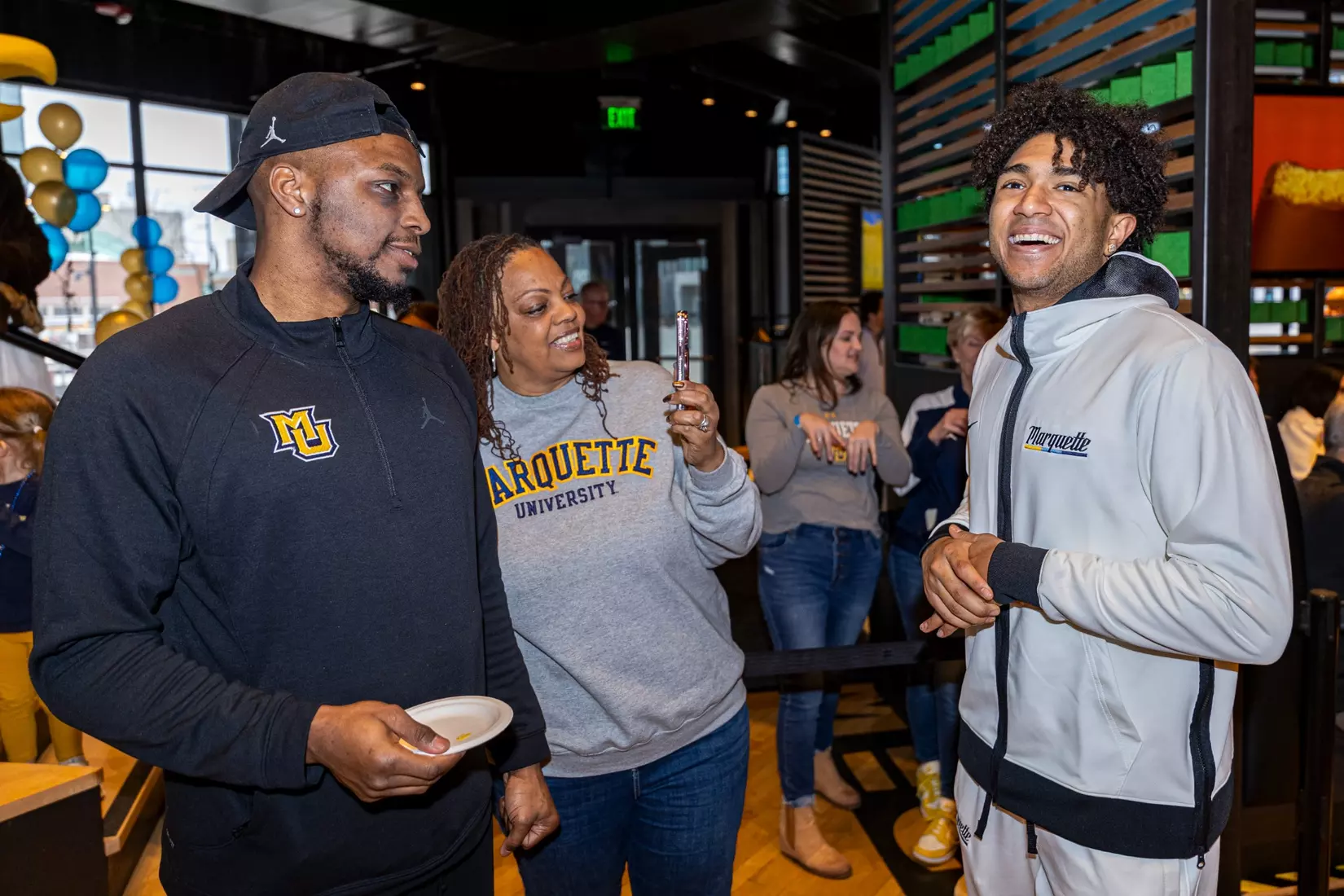 Marquette Men's Basketball selection show at Mecca Bar & Grill on Sunday March 17, 2024 in Milwaukee, WI. Marquette faces No. 15 seed Western Kentucky in the South Region in Indianapolis, Indiana.