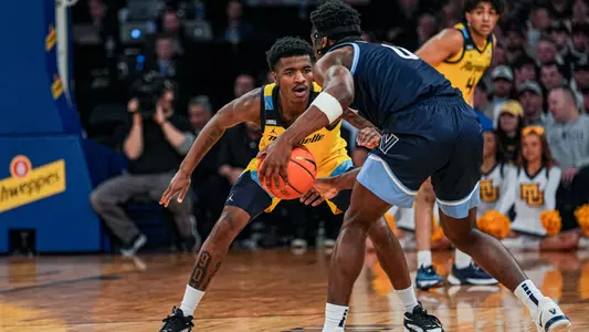 No. 10 Marquette Basketball defeats Villanova Wildcats 71-65 at Madison Square Garden on Thursday March 14, 2024 in New York, New York.