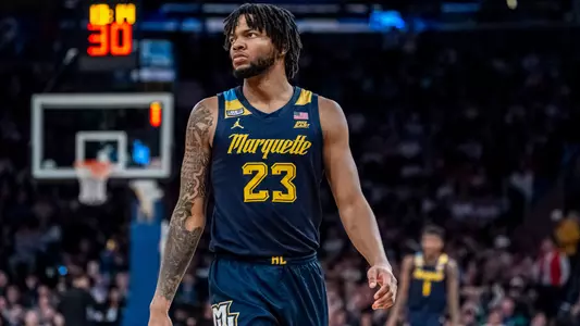 No. 10 Marquette Basketball fall to No. 2 UCONN Huskies 73-57 in the Big East Tournament Finals at Madison Square Garden on Saturday March 16, 2024 in New York, New York.