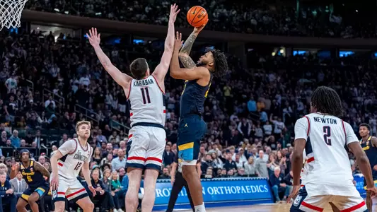 No. 10 Marquette Basketball fall to No. 2 UCONN Huskies 73-57 in the Big East Tournament Finals at Madison Square Garden on Saturday March 16, 2024 in New York, New York.