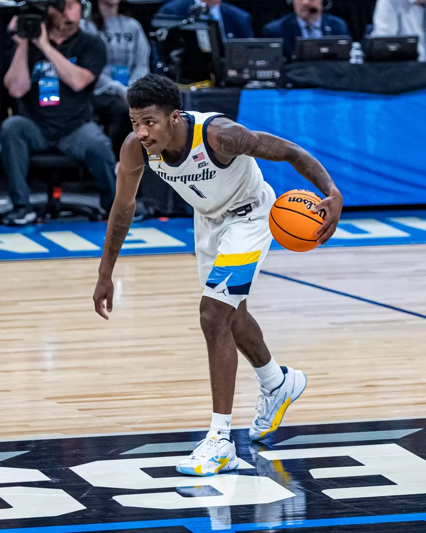 No. 2 seed Marquette Basketball defeats No. 15 seed Western Kentucky 87-69 at Gainbridge Fieldhouse in the NCAA Tournament on Friday March 22, 2024 in Indianapolis, Indiana.