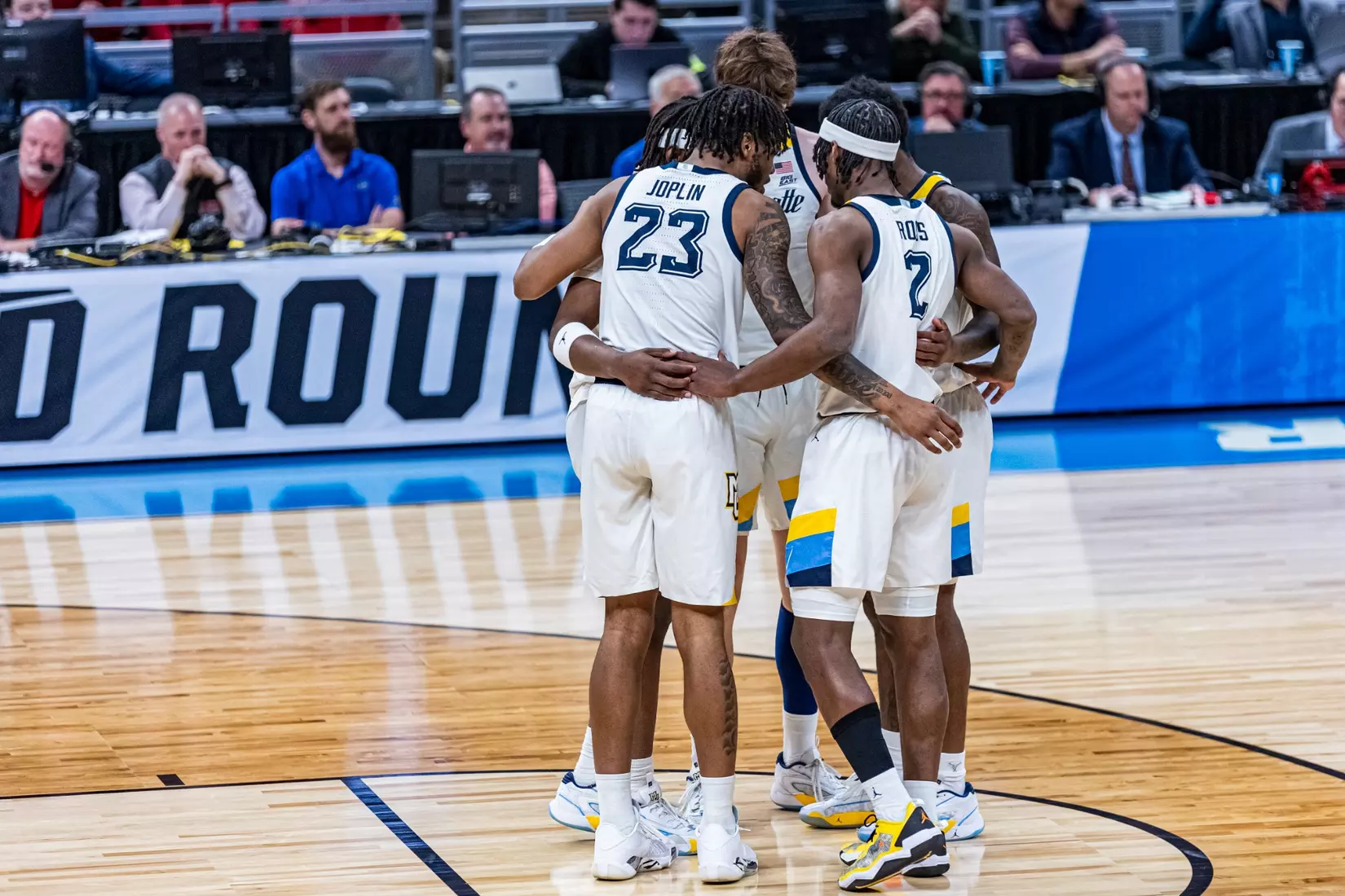 No. 2 seed Marquette Basketball defeats No. 15 seed Western Kentucky 87-69 at Gainbridge Fieldhouse in the NCAA Tournament on Friday March 22, 2024 in Indianapolis, Indiana.