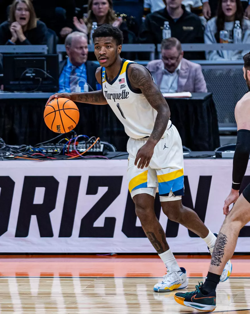 No. 2 seed Marquette Basketball defeats No. 10 seed Colorado 81-77 at Gainbridge Fieldhouse in the NCAA Tournament on Sunday March 24, 2024 in Indianapolis, Indiana.