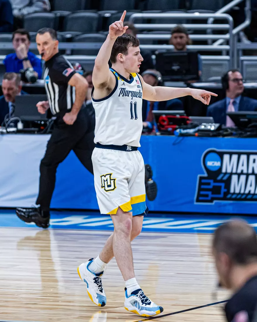 No. 2 seed Marquette Basketball defeats No. 10 seed Colorado 81-77 at Gainbridge Fieldhouse in the NCAA Tournament on Sunday March 24, 2024 in Indianapolis, Indiana.