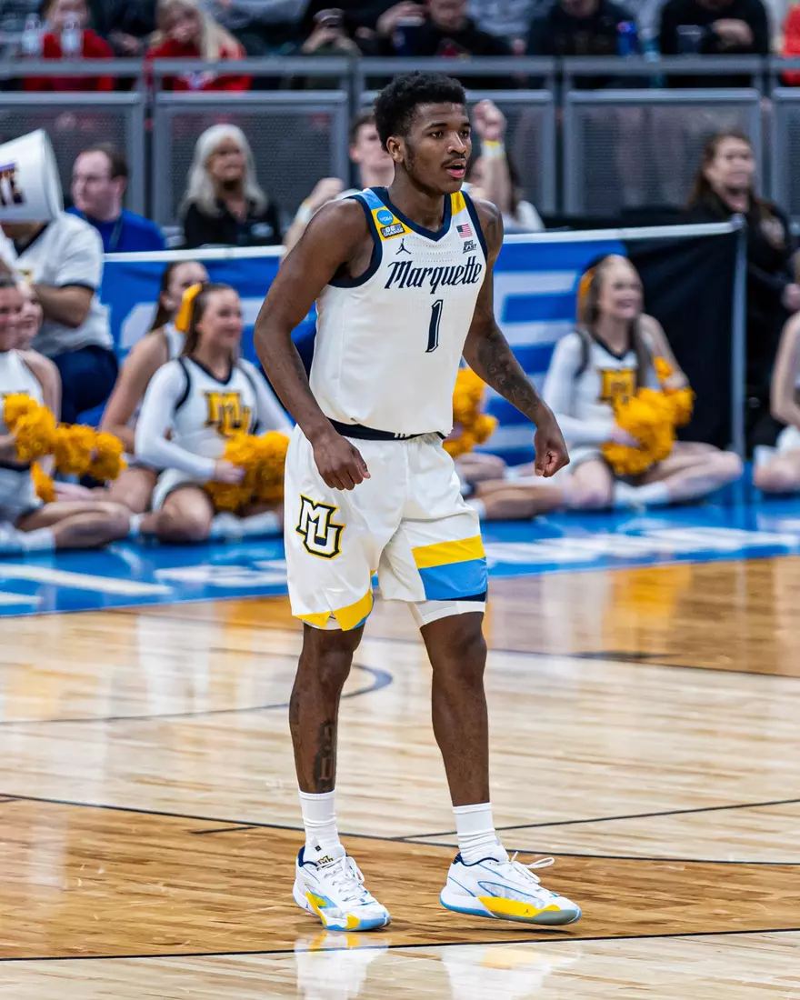 No. 2 seed Marquette Basketball defeats No. 10 seed Colorado 81-77 at Gainbridge Fieldhouse in the NCAA Tournament on Sunday March 24, 2024 in Indianapolis, Indiana.