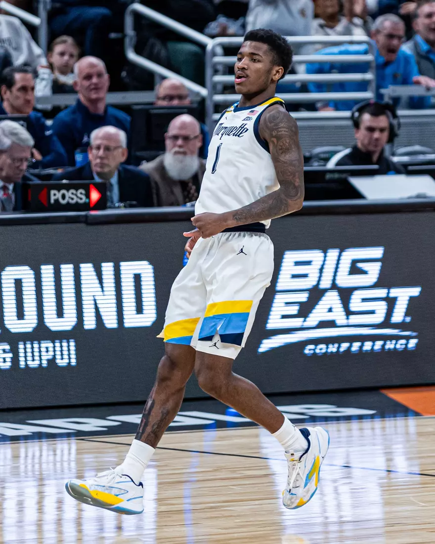 No. 2 seed Marquette Basketball defeats No. 10 seed Colorado 81-77 at Gainbridge Fieldhouse in the NCAA Tournament on Sunday March 24, 2024 in Indianapolis, Indiana.