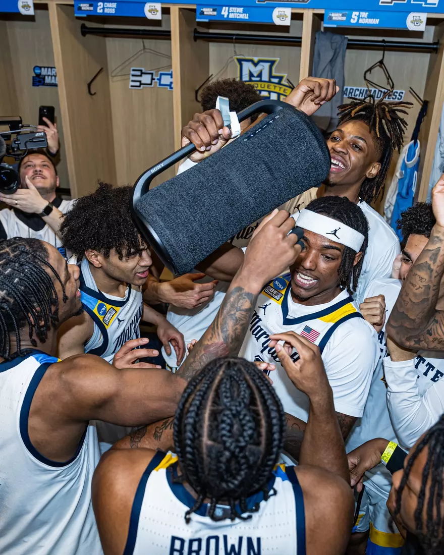 No. 2 seed Marquette Basketball defeats No. 10 seed Colorado 81-77 at Gainbridge Fieldhouse in the NCAA Tournament on Sunday March 24, 2024 in Indianapolis, Indiana.