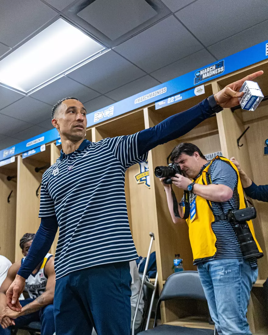 No. 2 seed Marquette Basketball defeats No. 10 seed Colorado 81-77 at Gainbridge Fieldhouse in the NCAA Tournament on Sunday March 24, 2024 in Indianapolis, Indiana.