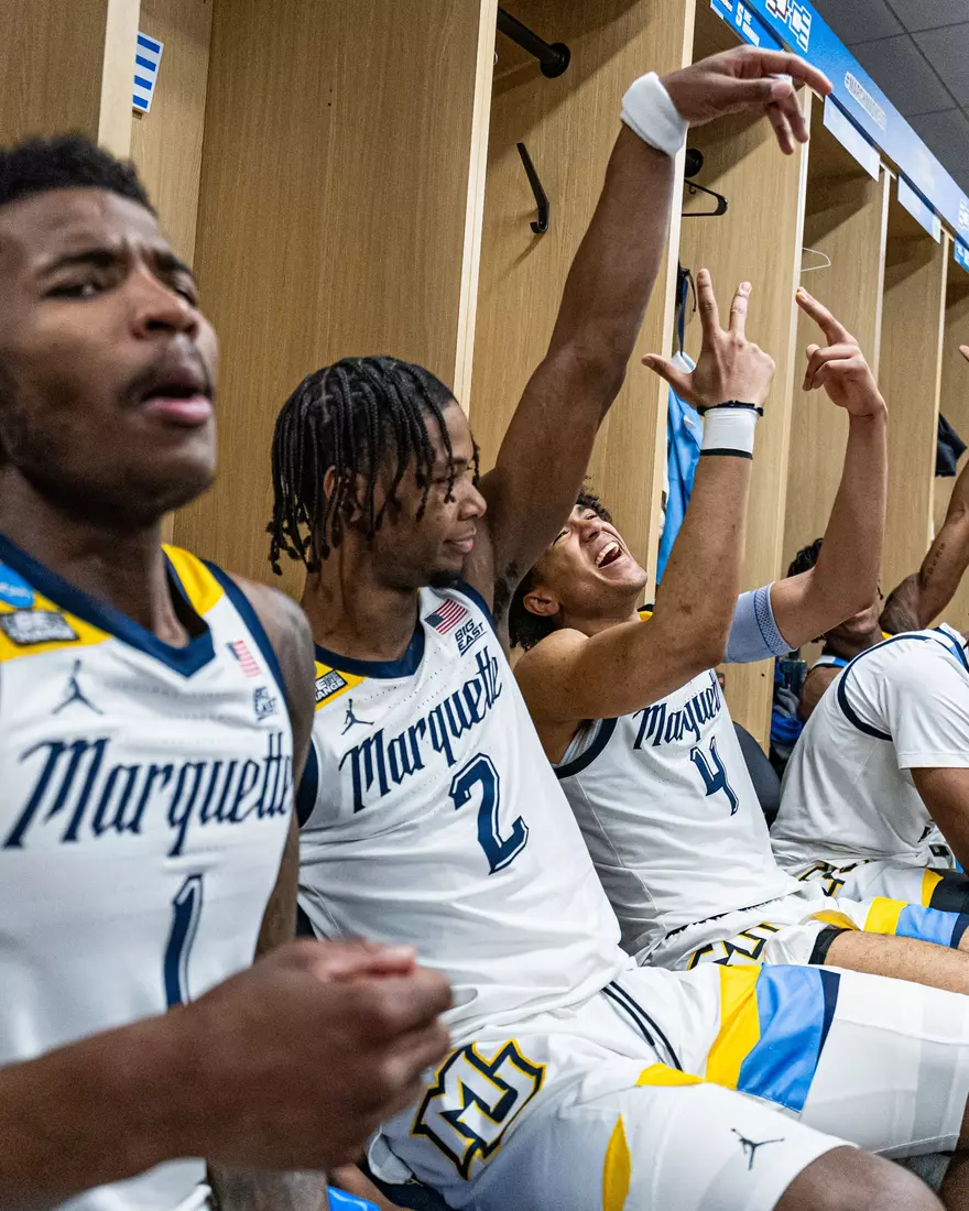 No. 2 seed Marquette Basketball defeats No. 10 seed Colorado 81-77 at Gainbridge Fieldhouse in the NCAA Tournament on Sunday March 24, 2024 in Indianapolis, Indiana.