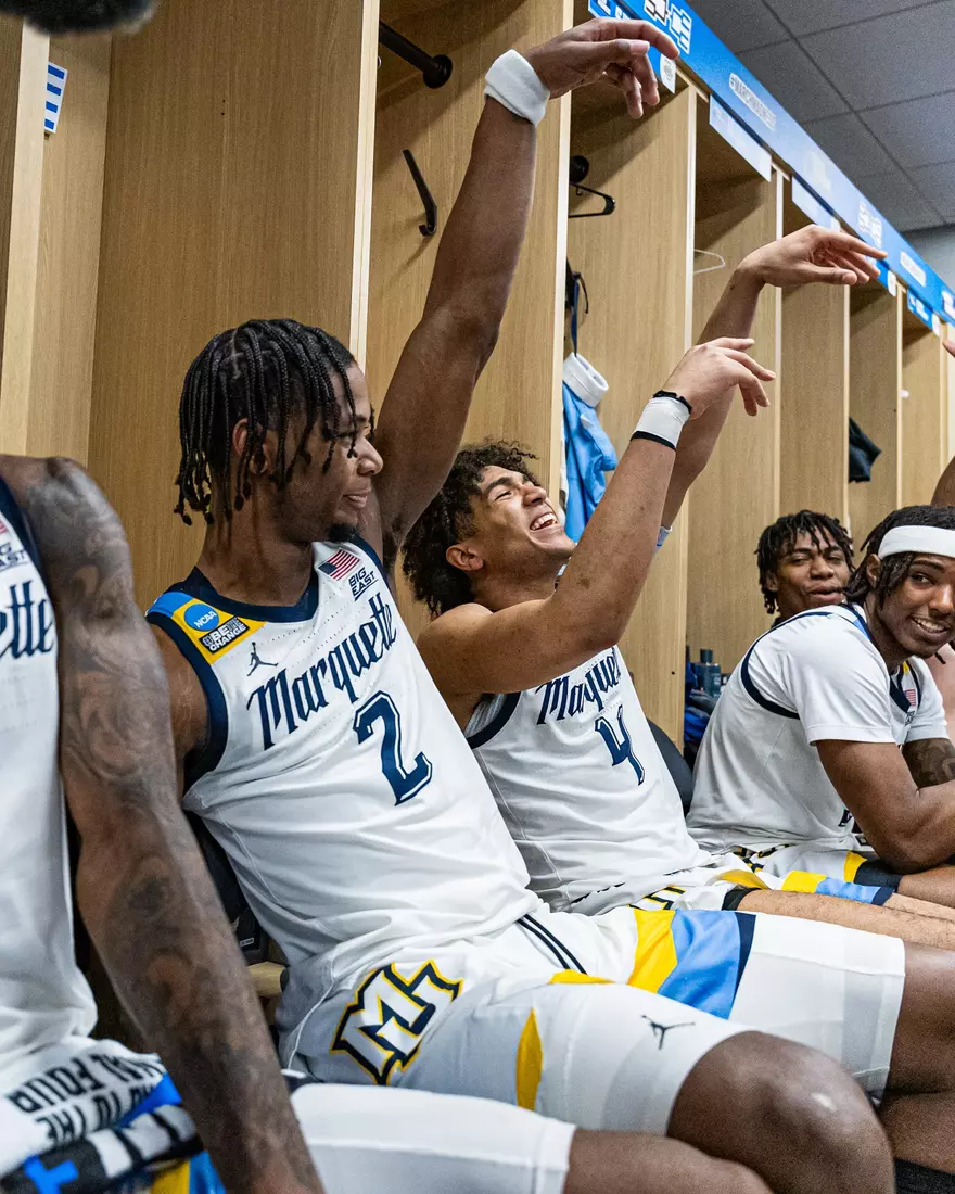 No. 2 seed Marquette Basketball defeats No. 10 seed Colorado 81-77 at Gainbridge Fieldhouse in the NCAA Tournament on Sunday March 24, 2024 in Indianapolis, Indiana.