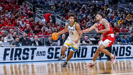 No. 2 seed Marquette Basketball defeats No. 15 seed Western Kentucky 87-69 at Gainbridge Fieldhouse in the NCAA Tournament on Friday March 22, 2024 in Indianapolis, Indiana.