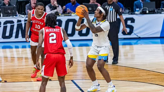 No. 2 seed Marquette Basketball defeats No. 15 seed Western Kentucky 87-69 at Gainbridge Fieldhouse in the NCAA Tournament on Friday March 22, 2024 in Indianapolis, Indiana.