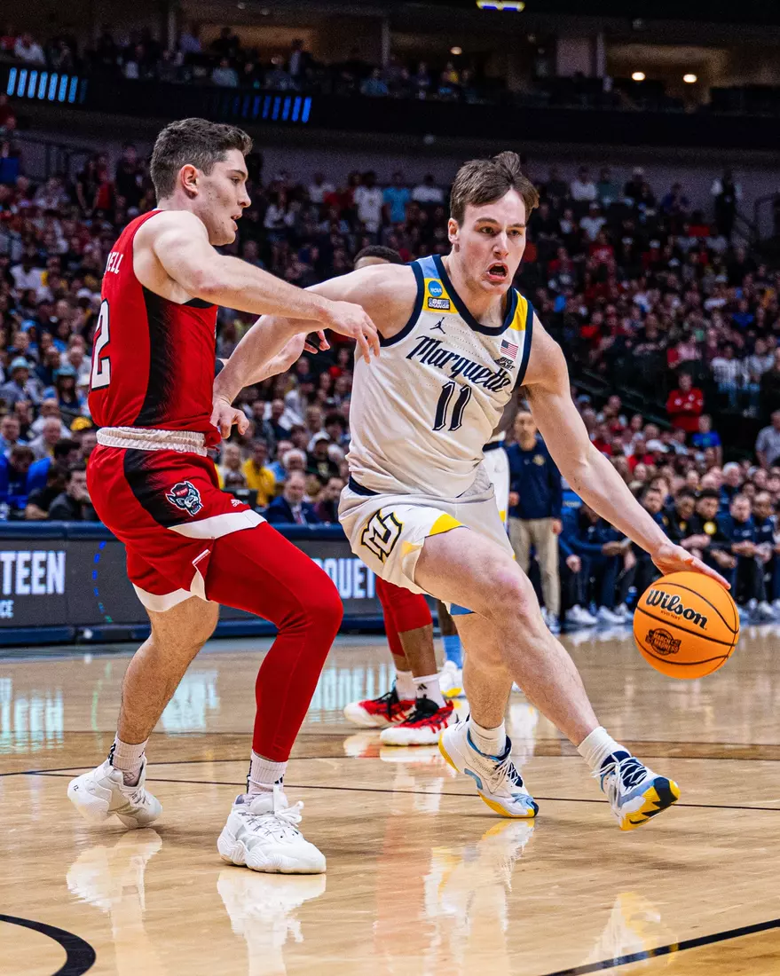 No. 2 seed Marquette Basketball falls to No. 11 seed NC State 67-58 at the American Airlines Center in the NCAA Tournament on Friday March 29, 2024 in Dallas, Texas.