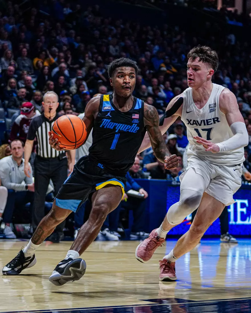 No. 8 Marquette Golden Eagles defeats to Xavier 86-80 at Cintas Center on Saturday March 9, 2024 in Cincinnati, OH..