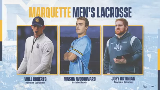 Marquette Lacrosse Staff 2025 Woodward Roberts Artinian