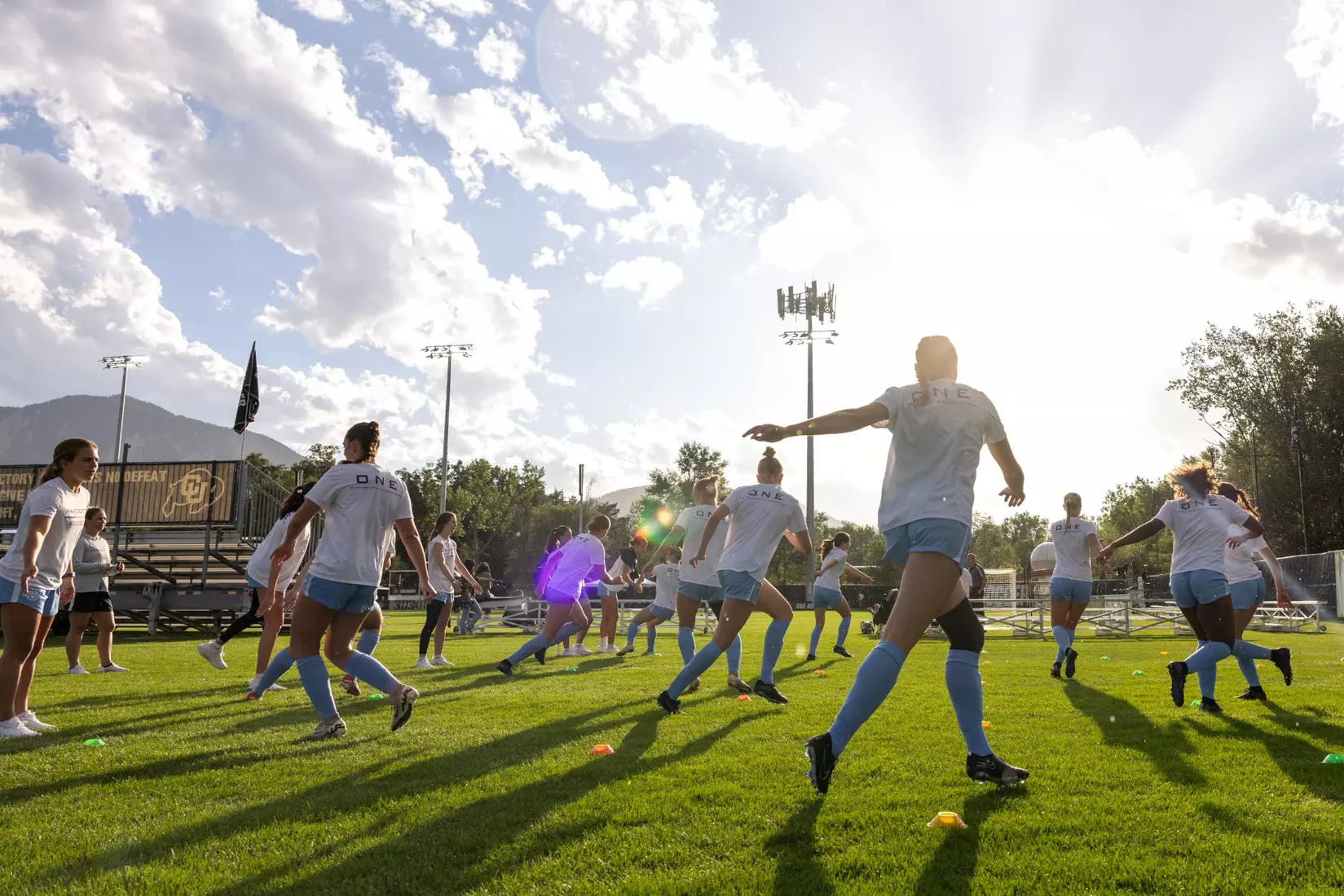 August 15, 2024, Boulder, Colorado: Marquette women’s soccer team take on CU Boulder at Prentup Field in Boulder, Colorado on Thursday, August 15, 2024.  
(Photo by Rachel O’Driscoll)
