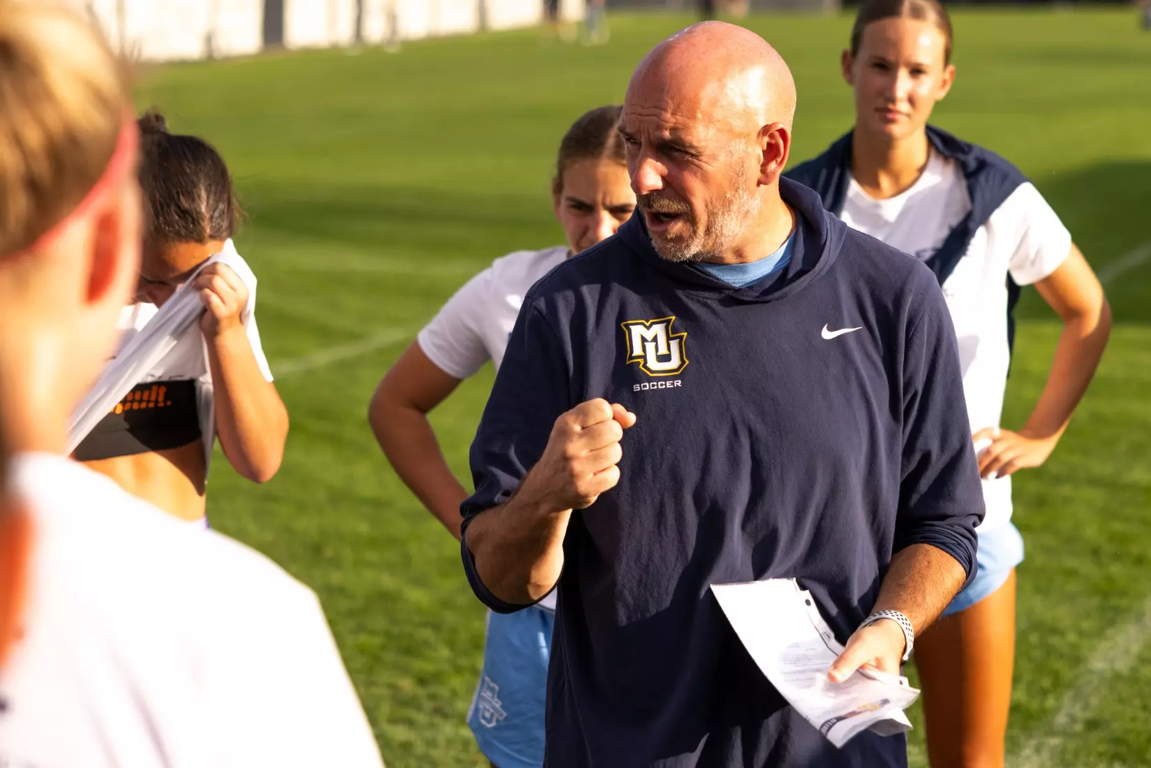 August 15, 2024, Boulder, Colorado: Marquette women’s soccer team take on CU Boulder at Prentup Field in Boulder, Colorado on Thursday, August 15, 2024.  
(Photo by Rachel O’Driscoll)