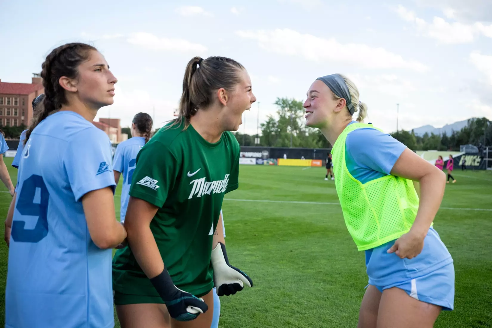 August 15, 2024, Boulder, Colorado: Marquette women’s soccer team take on CU Boulder at Prentup Field in Boulder, Colorado on Thursday, August 15, 2024.  
(Photo by Rachel O’Driscoll)