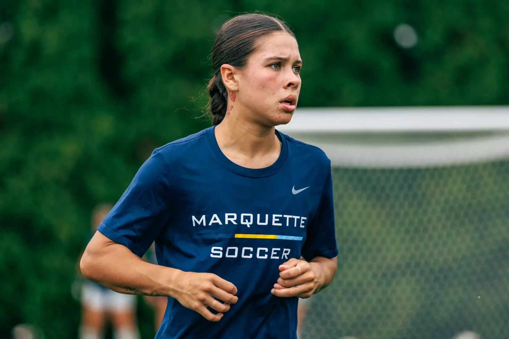 Marquette Women's Soccer tied Kansas City 1-1 on Sunday, August 18, 2024 at Valley Fields in MIlwaukee, Wisconsin.