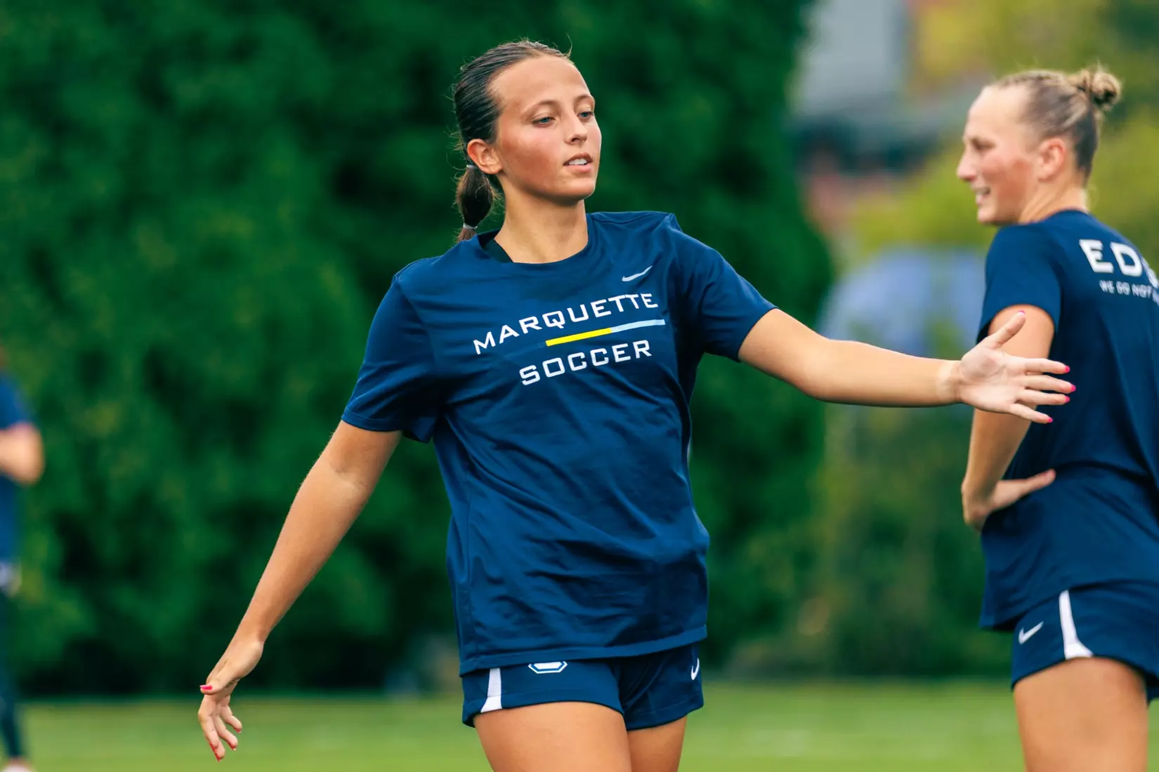 Marquette Women's Soccer tied Kansas City 1-1 on Sunday, August 18, 2024 at Valley Fields in MIlwaukee, Wisconsin.