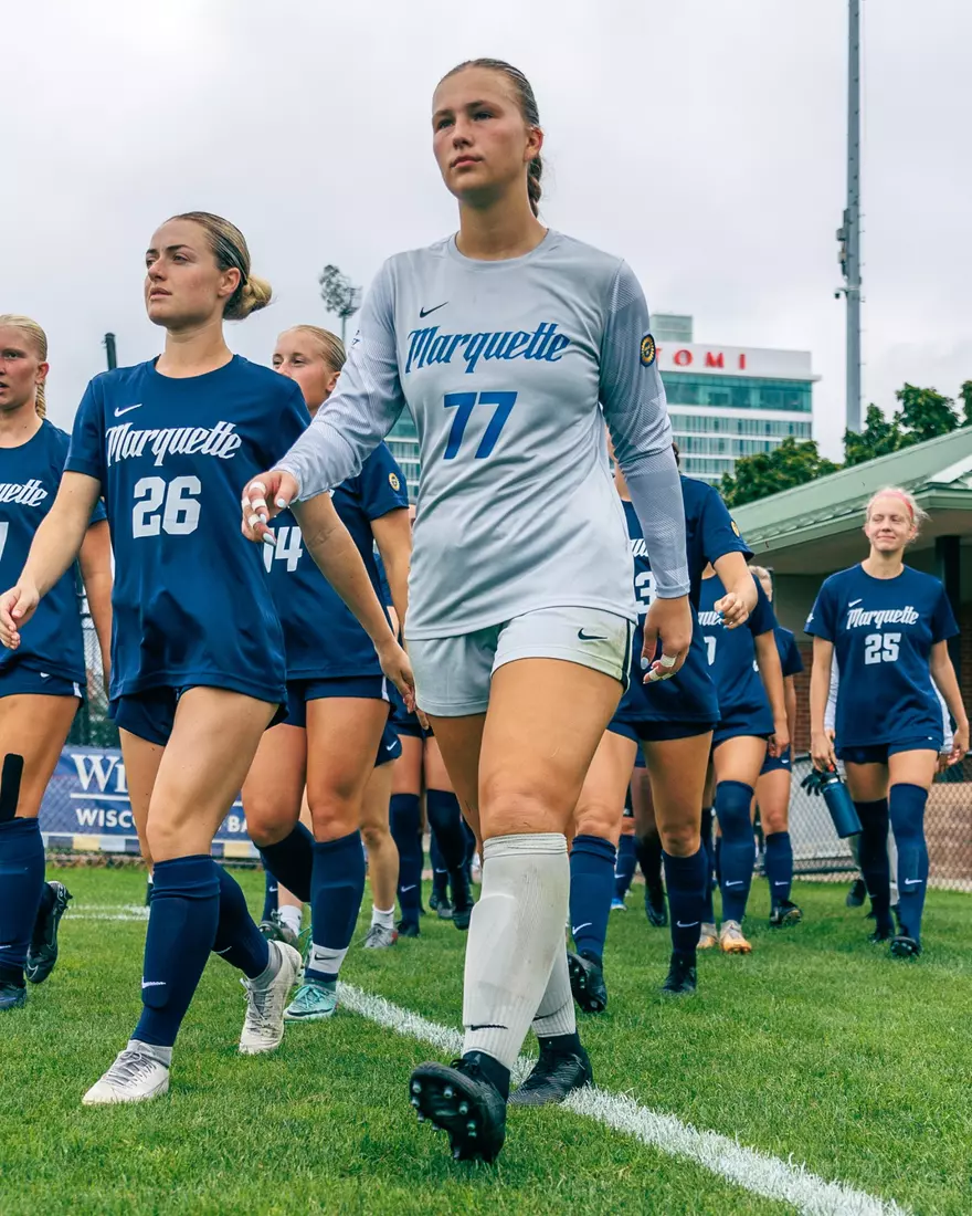 Marquette Women's Soccer tied Kansas City 1-1 on Sunday, August 18, 2024 at Valley Fields in MIlwaukee, Wisconsin.