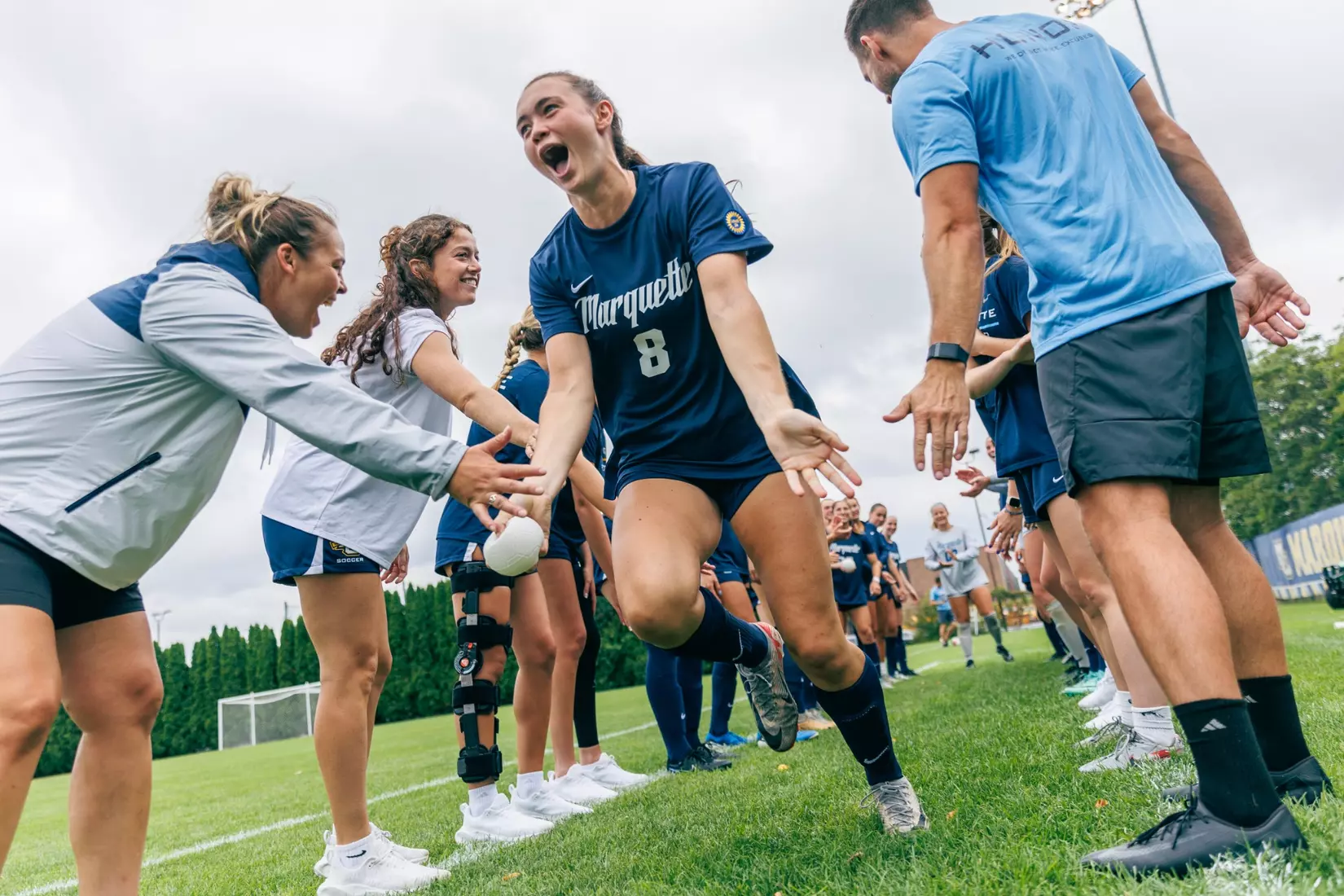 Marquette Women's Soccer tied Kansas City 1-1 on Sunday, August 18, 2024 at Valley Fields in MIlwaukee, Wisconsin.
