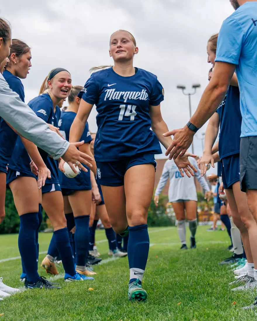 Marquette Women's Soccer tied Kansas City 1-1 on Sunday, August 18, 2024 at Valley Fields in MIlwaukee, Wisconsin.
