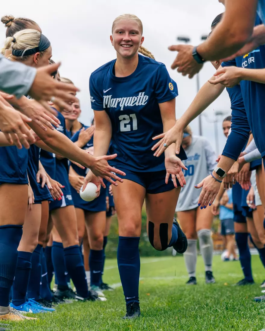 Marquette Women's Soccer tied Kansas City 1-1 on Sunday, August 18, 2024 at Valley Fields in MIlwaukee, Wisconsin.