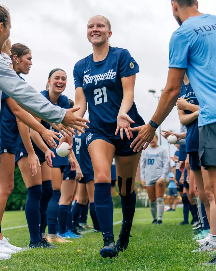 Marquette Women's Soccer tied Kansas City 1-1 on Sunday, August 18, 2024 at Valley Fields in MIlwaukee, Wisconsin.