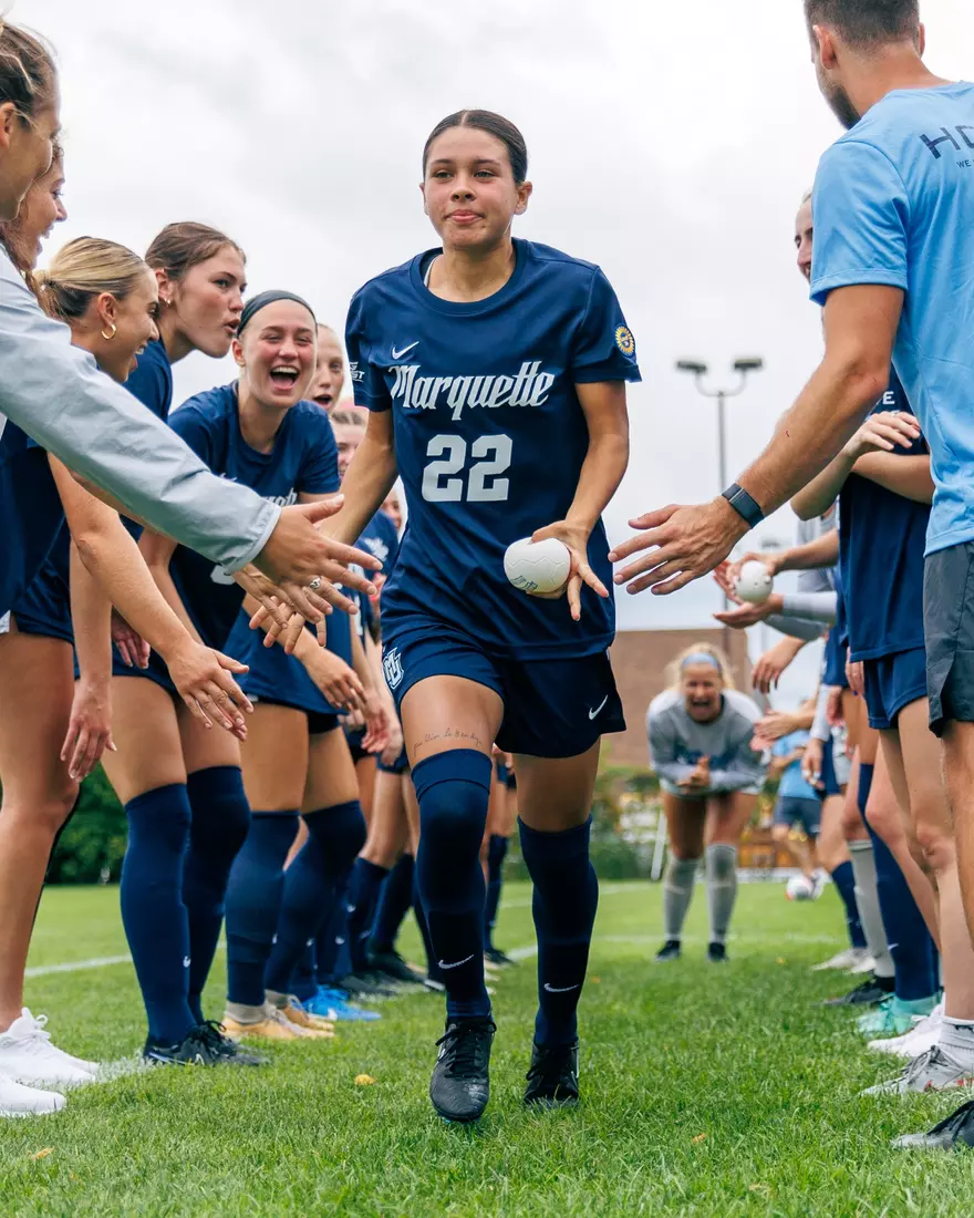 Marquette Women's Soccer tied Kansas City 1-1 on Sunday, August 18, 2024 at Valley Fields in MIlwaukee, Wisconsin.