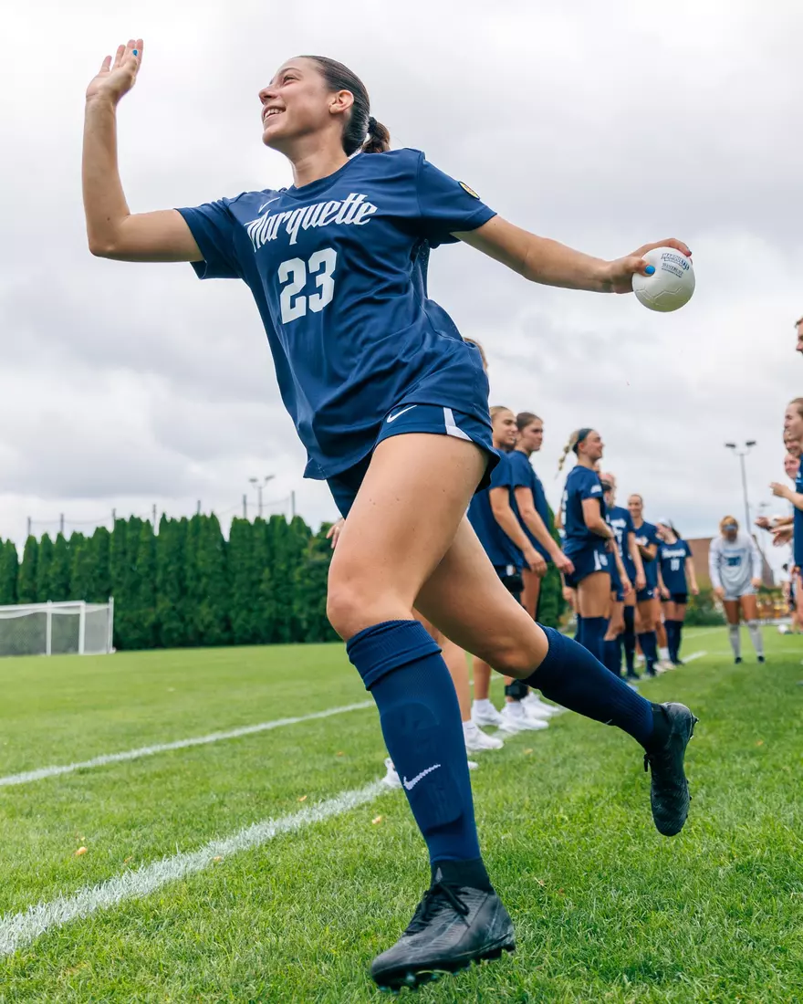 Marquette Women's Soccer tied Kansas City 1-1 on Sunday, August 18, 2024 at Valley Fields in MIlwaukee, Wisconsin.