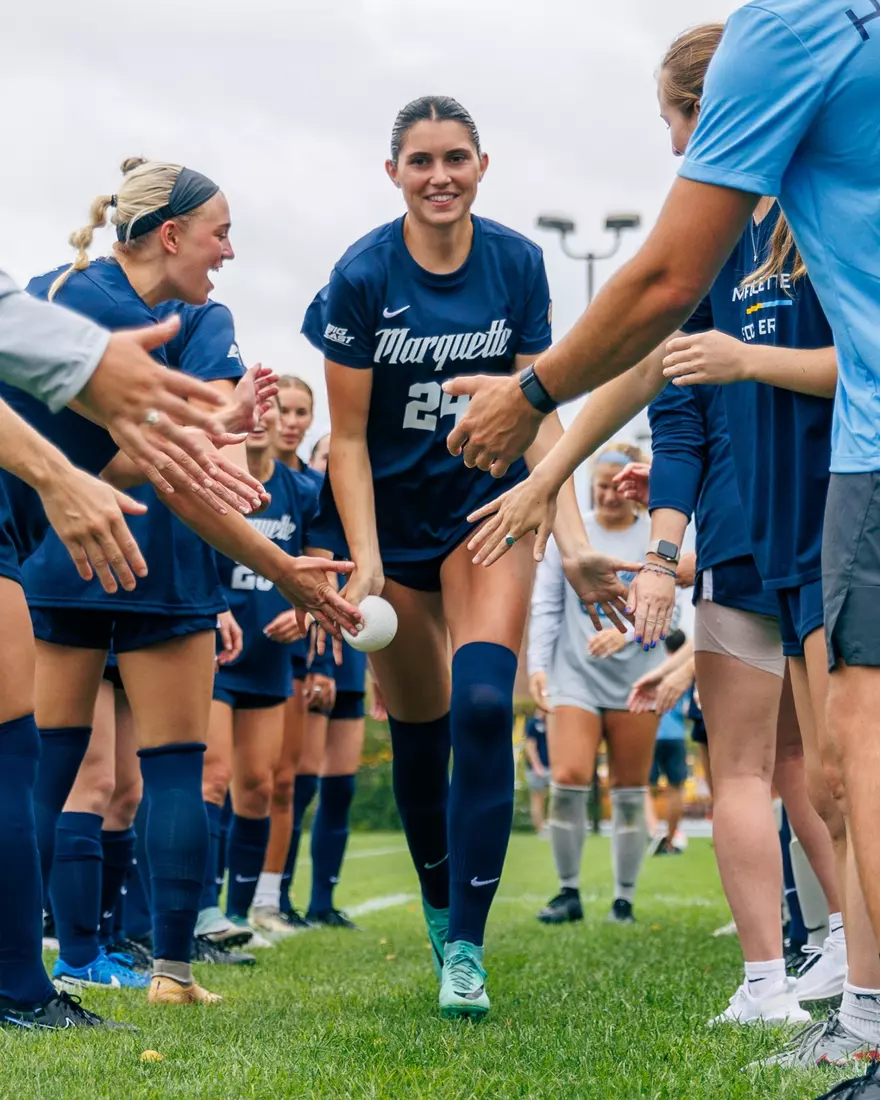 Marquette Women's Soccer tied Kansas City 1-1 on Sunday, August 18, 2024 at Valley Fields in MIlwaukee, Wisconsin.