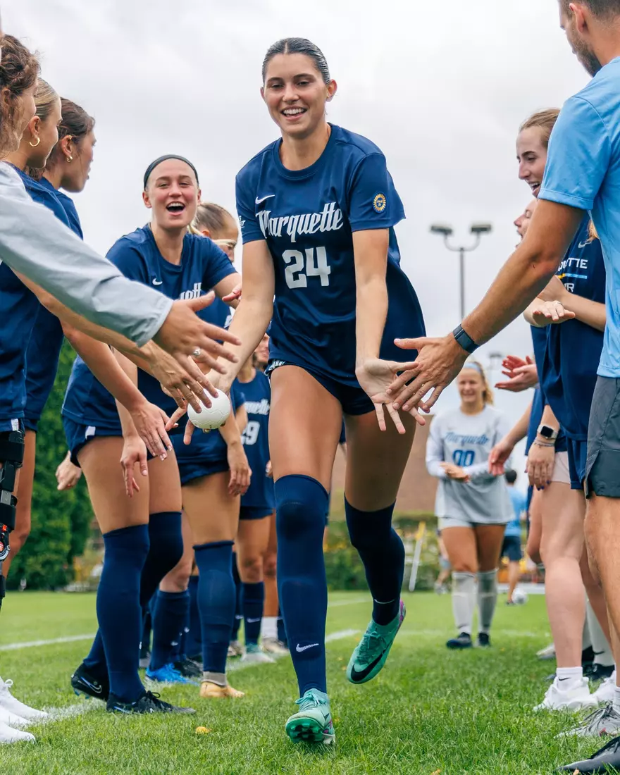 Marquette Women's Soccer tied Kansas City 1-1 on Sunday, August 18, 2024 at Valley Fields in MIlwaukee, Wisconsin.