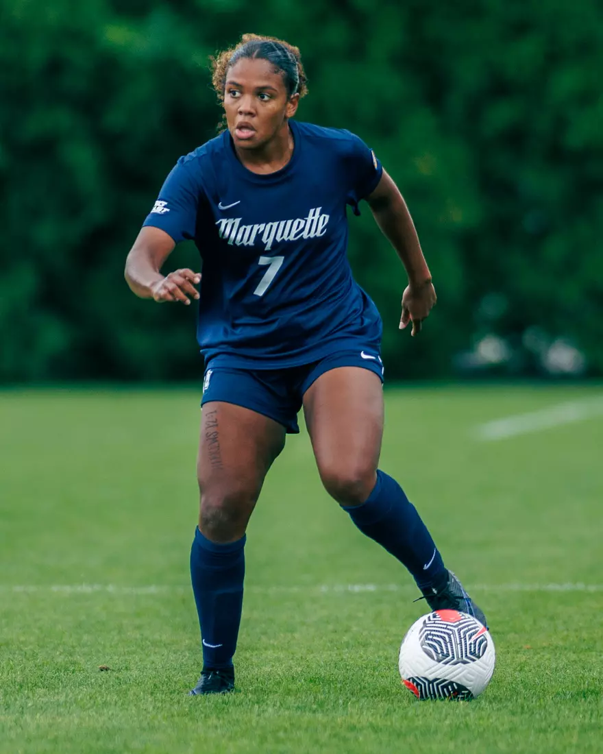 Marquette Women's Soccer tied Kansas City 1-1 on Sunday, August 18, 2024 at Valley Fields in MIlwaukee, Wisconsin.
