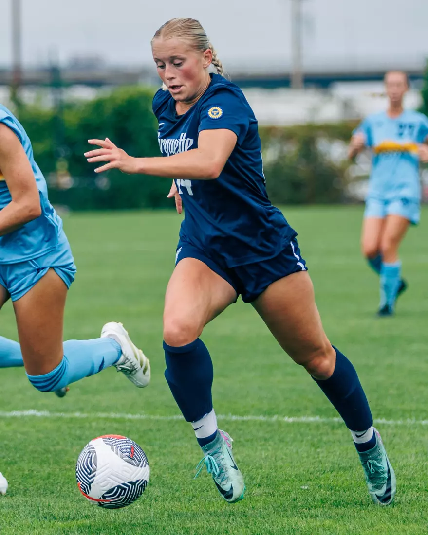 Marquette Women's Soccer tied Kansas City 1-1 on Sunday, August 18, 2024 at Valley Fields in MIlwaukee, Wisconsin.