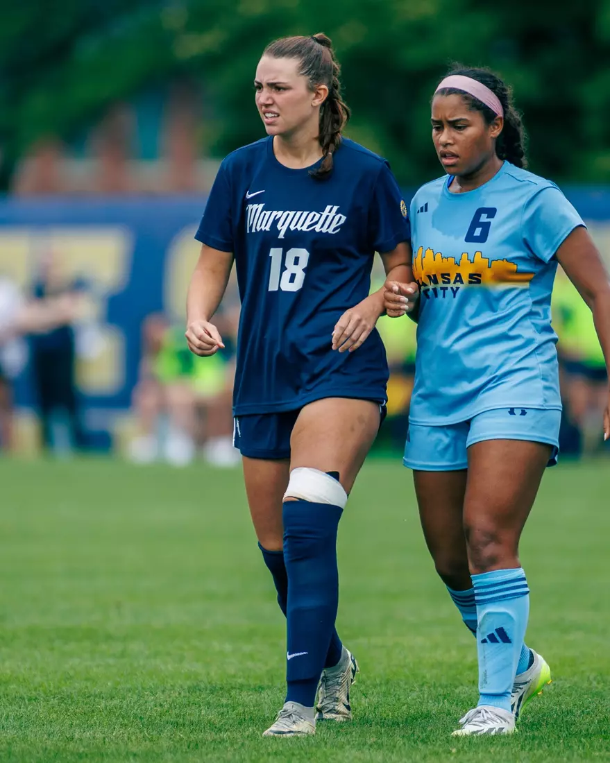 Marquette Women's Soccer tied Kansas City 1-1 on Sunday, August 18, 2024 at Valley Fields in MIlwaukee, Wisconsin.